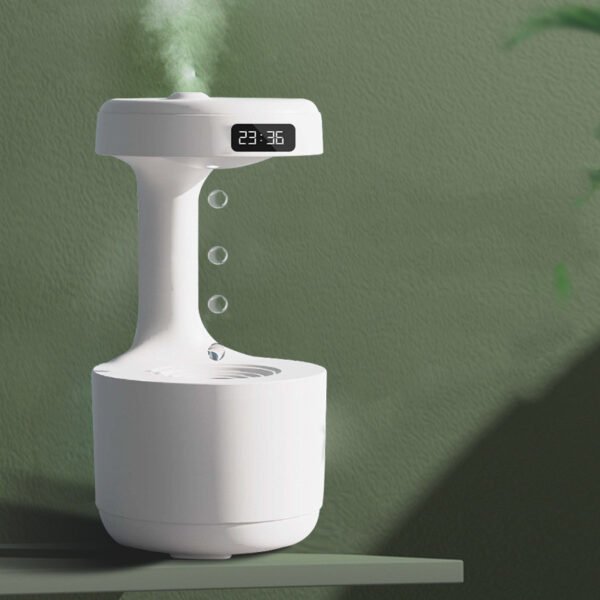 Bedroom Anti-Gravity Humidifier With Clock - Image 8