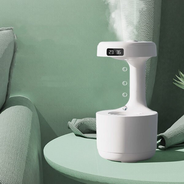 Bedroom Anti-Gravity Humidifier With Clock - Image 2