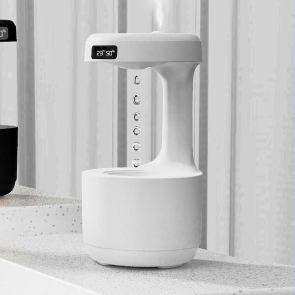 Bedroom Anti-Gravity Humidifier With Clock - Image 4