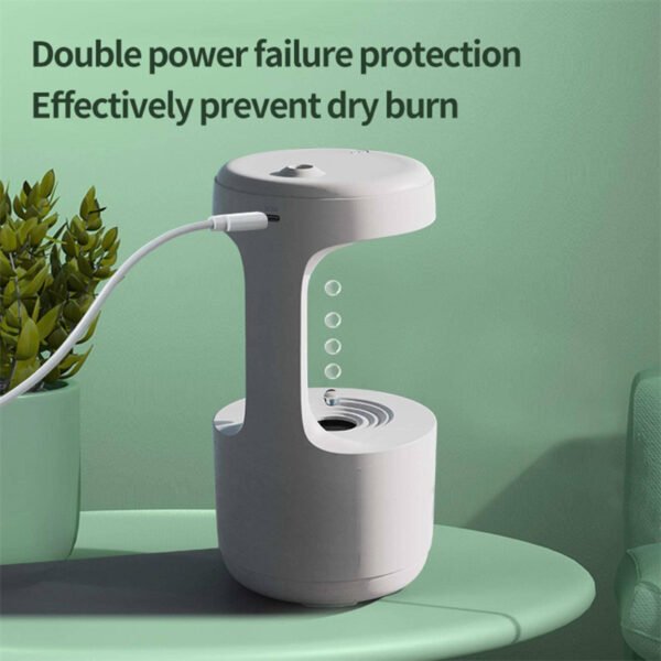 Bedroom Anti-Gravity Humidifier With Clock - Image 9